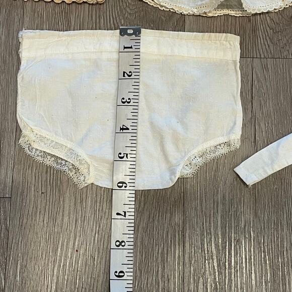 Vintage Doll Clothing Handmade Dress Toys Victorian Antique Porcelain Lot of 5 - Picture 8 of 8